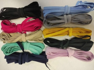 Balíček barevných pruženek v šíři 7mm