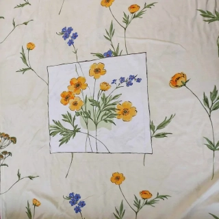 Jednolícní úplet luční kvítí 0,9m