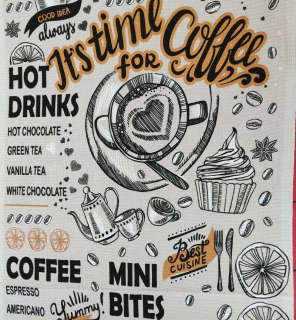 Vaflovina - utěrkovina hot drinks