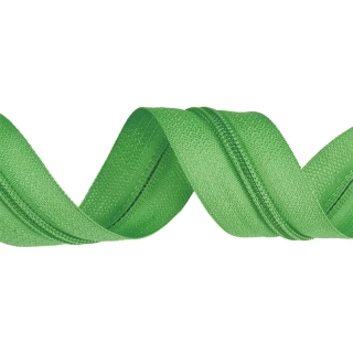 Zip v metráži světle zelený