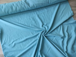 Elastická teplákovina denim - sv. modrá