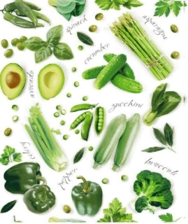 Vaflovina - utěrkovina zelenina