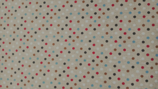 Pevnější plátno kolekce K4 - puntíky - zbytek 2,2m
