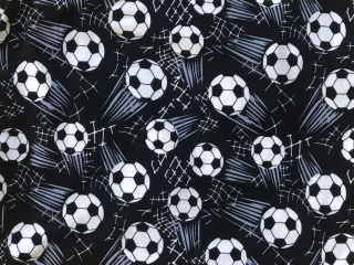 Teplákovina s elastanem DIGITÁLNÍ TISK fotbalové míče