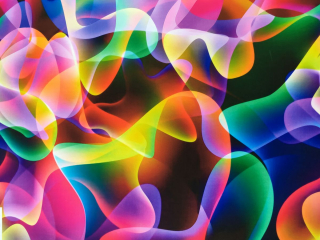 Teplákovina s elastanem DIGITÁLNÍ TISK magické vlny 0,6m